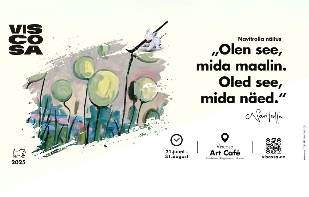 Navitrolla maalinäitus Viscosa kultuuritehases