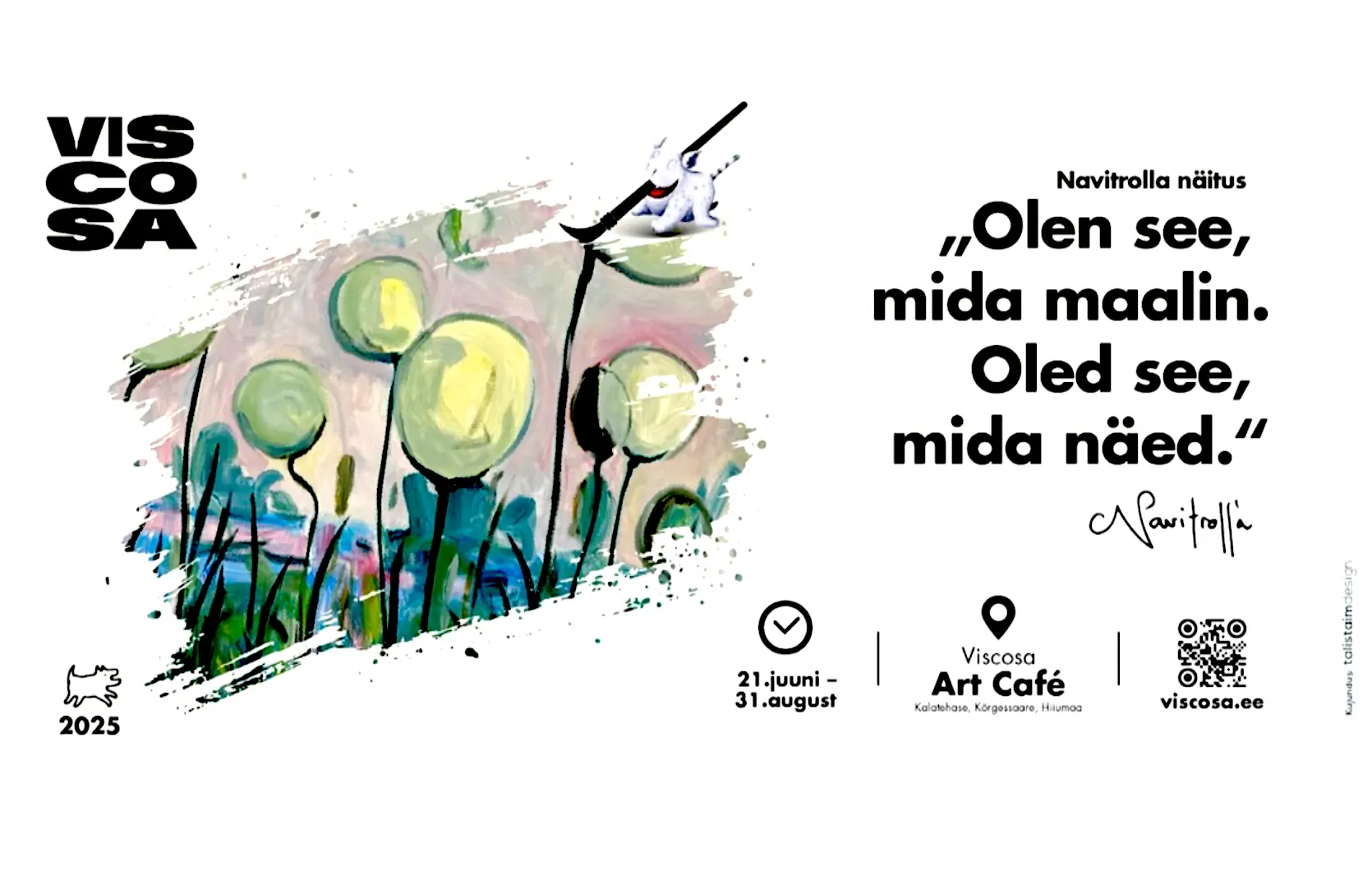 Navitrolla maalinäitus Viscosa kultuuritehases Hiiumaal